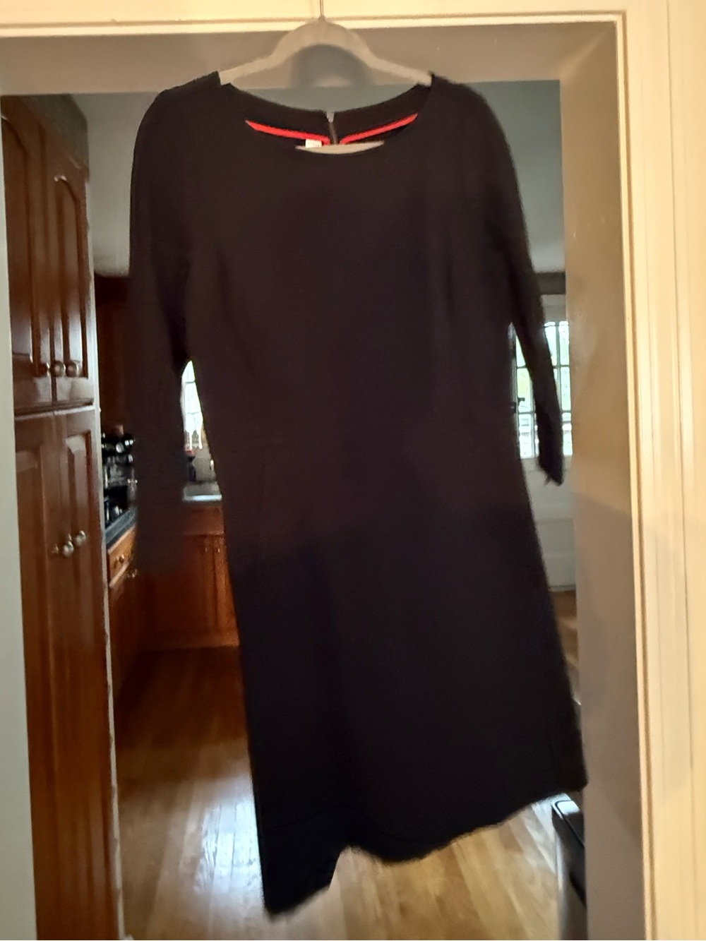 SPANX Black mini dress with 3/4 sleeves
